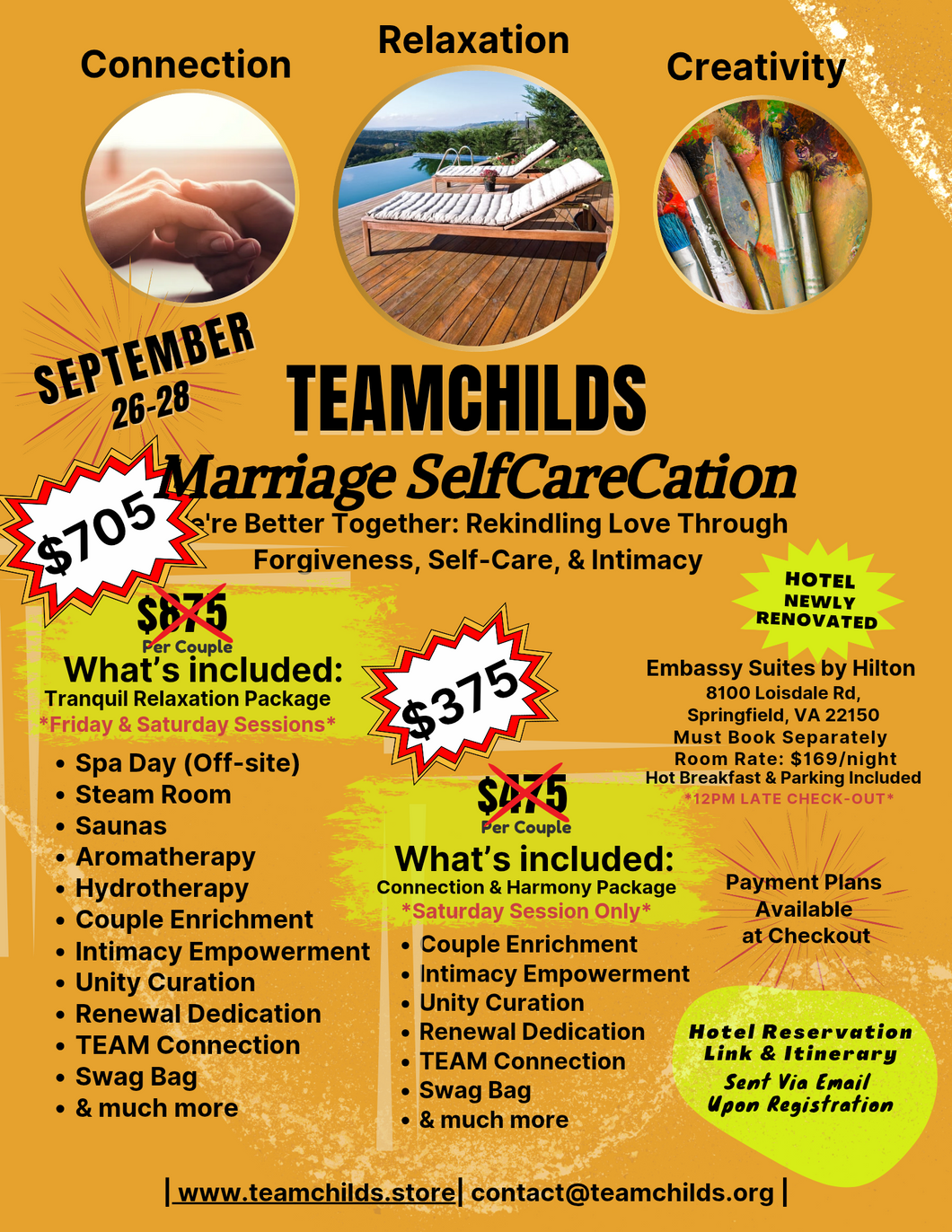 TEAMCHILDS Marriage SelfCareCation